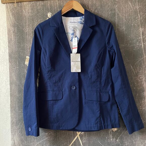 NEW Tommy Bahama Nova Wave Blazer in Navy Size XS - Picture 4 of 11